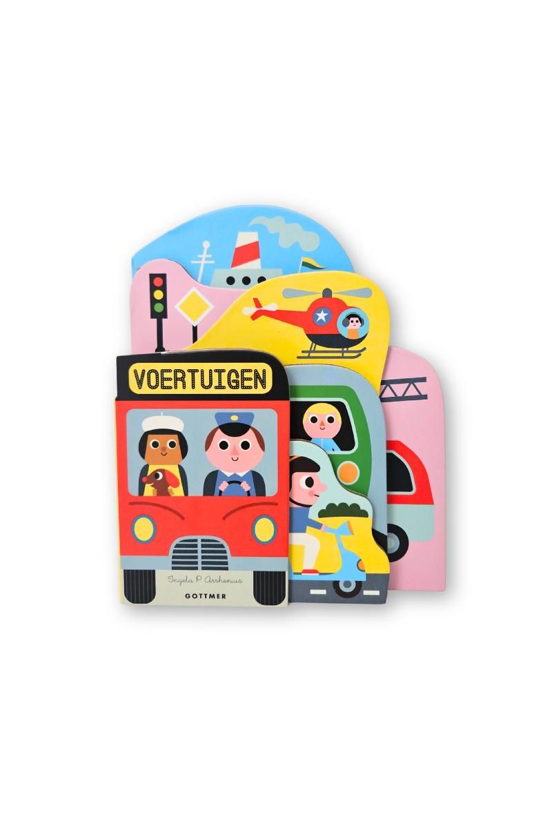Voertuigen kartonboekje - Ingela P Arrhenius van Gottmer | Kids Conceptstore Le Fanfare