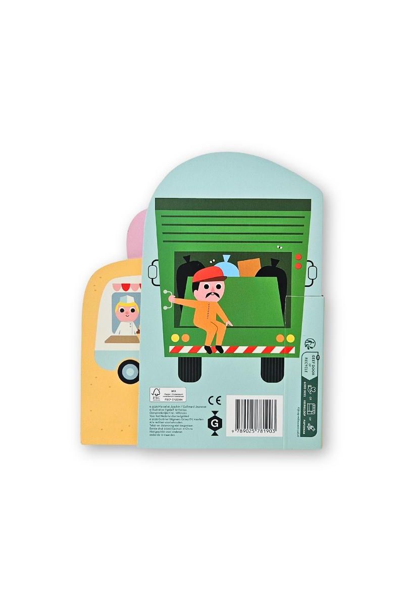 Voertuigen kartonboekje - Ingela P Arrhenius van Gottmer | Kids Conceptstore Le Fanfare