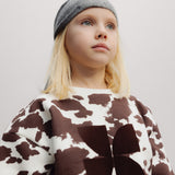 TNS Logo Sweatshirt Cow Print