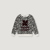 TNS Logo Sweatshirt Zebra Print