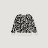 TNS Logo Sweatshirt Zebra Print