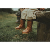 Wadudu Classic Lining - Bear Cognac Leather van Donsje Amsterdam | Kids Conceptstore Le Fanfare