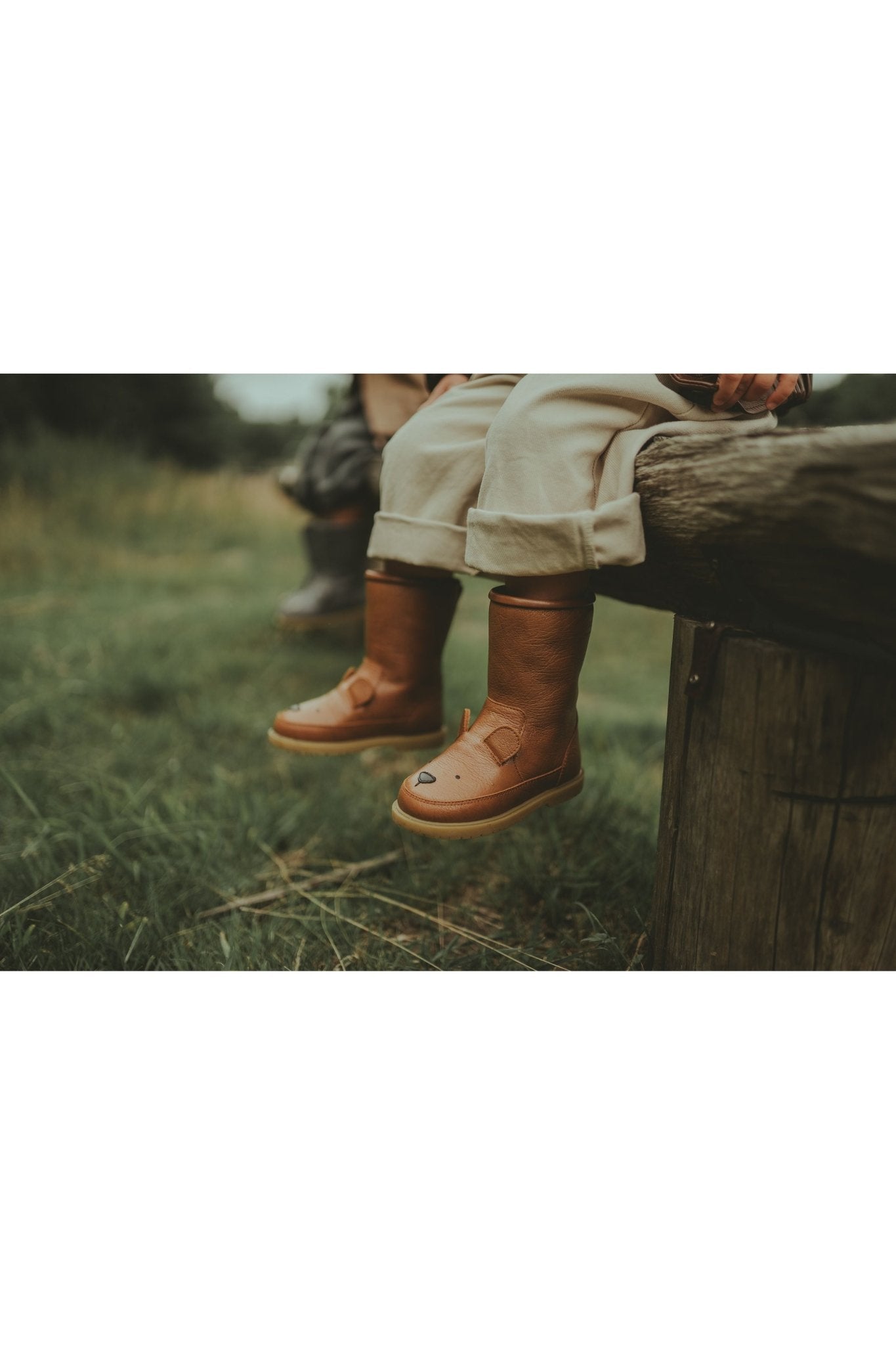 Wadudu Classic Lining - Bear Cognac Leather van Donsje Amsterdam | Kids Conceptstore Le Fanfare