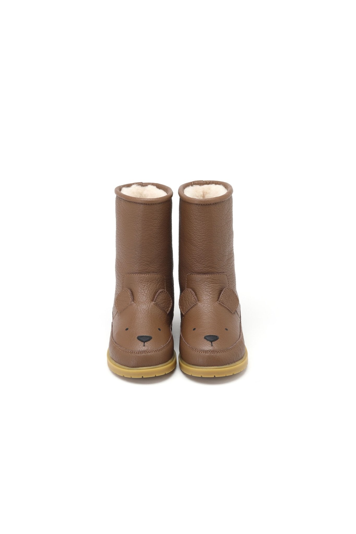 Wadudu Classic Lining - Bear Cognac Leather van Donsje Amsterdam | Kids Conceptstore Le Fanfare