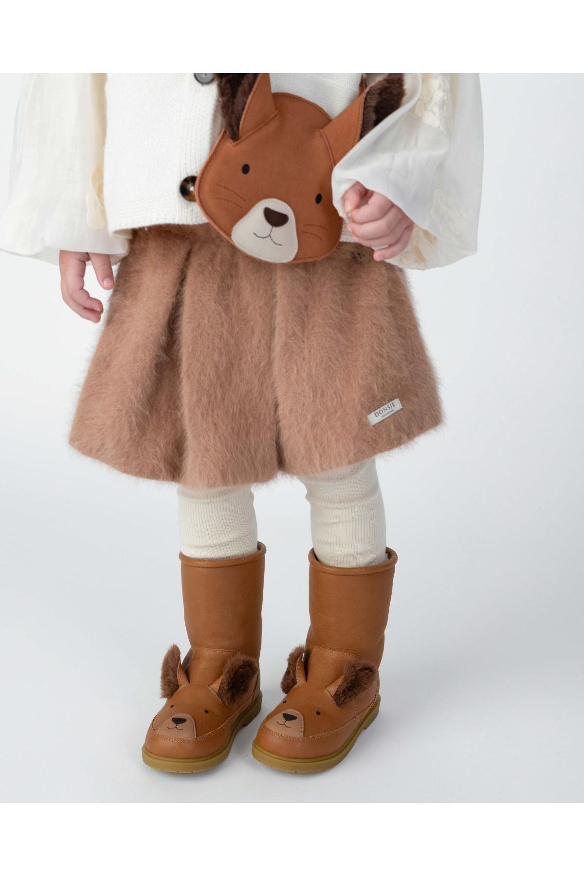Wadudu Exclusive Boots | Fluffy Squirrel - Fudge Leather van Donsje Amsterdam | Kids Conceptstore Le Fanfare