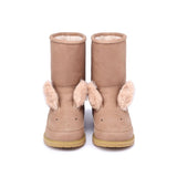 Wadudu Exclusive Lining - Fluffy Bunny Hazelnut Leather van Donsje Amsterdam | Kids Conceptstore Le Fanfare