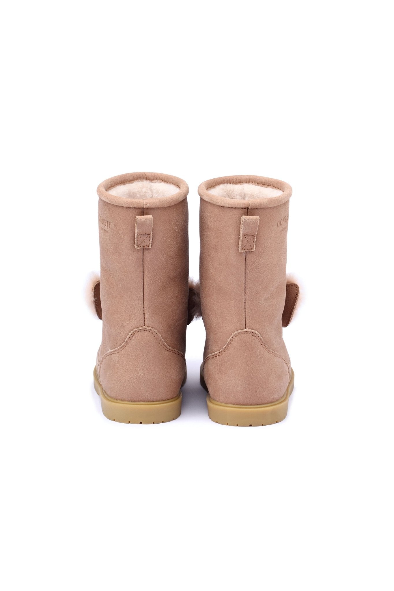 Wadudu Exclusive Lining - Fluffy Bunny Hazelnut Leather van Donsje Amsterdam | Kids Conceptstore Le Fanfare