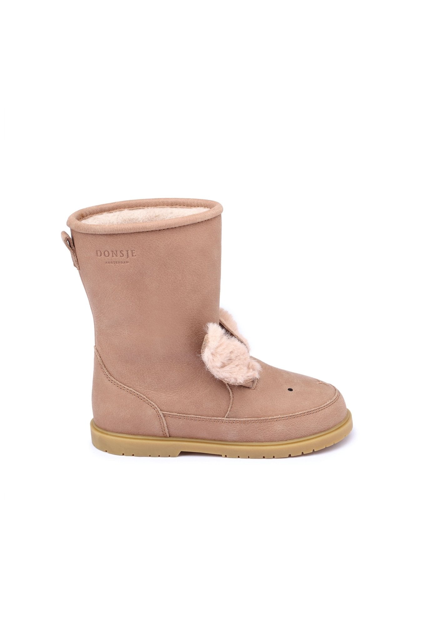 Wadudu Exclusive Lining - Fluffy Bunny Hazelnut Leather van Donsje Amsterdam | Kids Conceptstore Le Fanfare