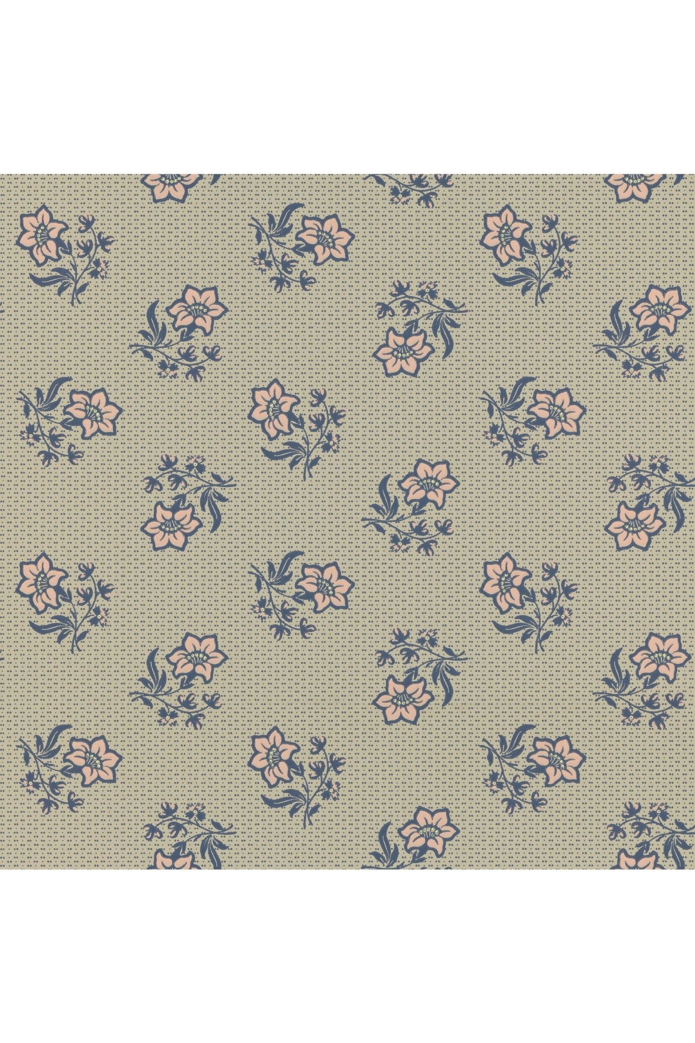 Wallpaper Edelweiss - Coral Sand van Långelid / von Brömssen | Kids Conceptstore Le Fanfare