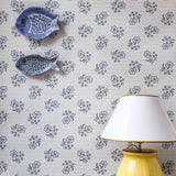 Wallpaper Edelweiss - Pearl Blue van Långelid / von Brömssen | Kids Conceptstore Le Fanfare