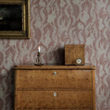 Wallpaper Hares In Hiding - Dusty Pink van Långelid / von Brömssen | Kids Conceptstore Le Fanfare