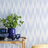 Wallpaper Ikat - Mediterranean van Långelid / von Brömssen | Kids Conceptstore Le Fanfare