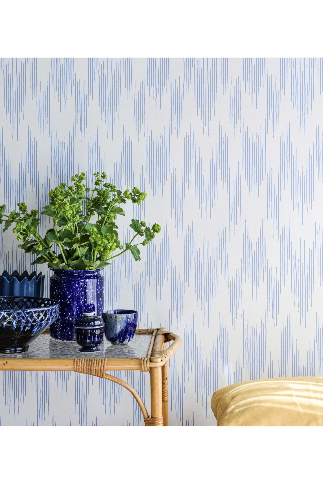 Wallpaper Ikat - Mediterranean van Långelid / von Brömssen | Kids Conceptstore Le Fanfare