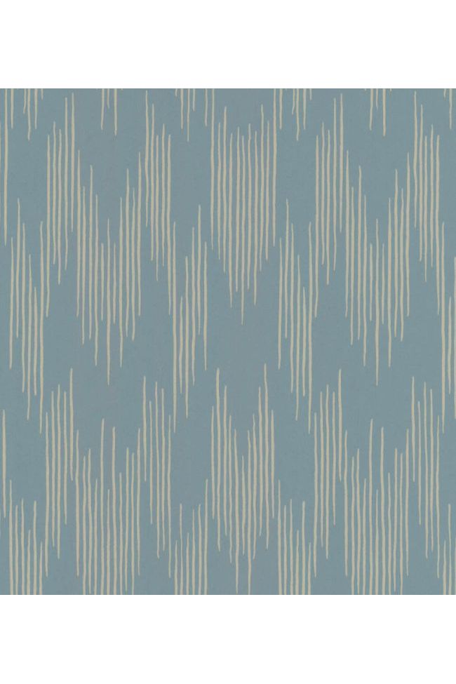 Wallpaper Ikat - Smokey Blue van Långelid / von Brömssen | Kids Conceptstore Le Fanfare