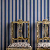 Wallpaper Jagged Stripe - Denim van Långelid / von Brömssen | Kids Conceptstore Le Fanfare