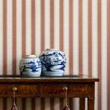 Wallpaper Jagged Stripe - Powder Tan van Långelid / von Brömssen | Kids Conceptstore Le Fanfare