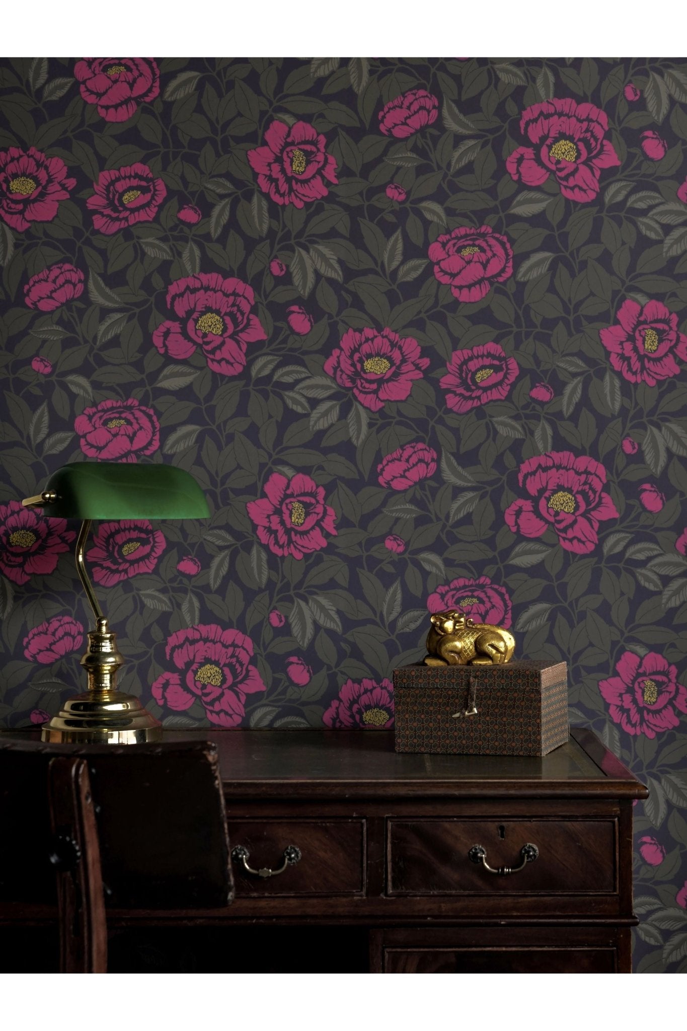 Wallpaper My Peony Garden - Pink van Långelid / von Brömssen | Kids Conceptstore Le Fanfare