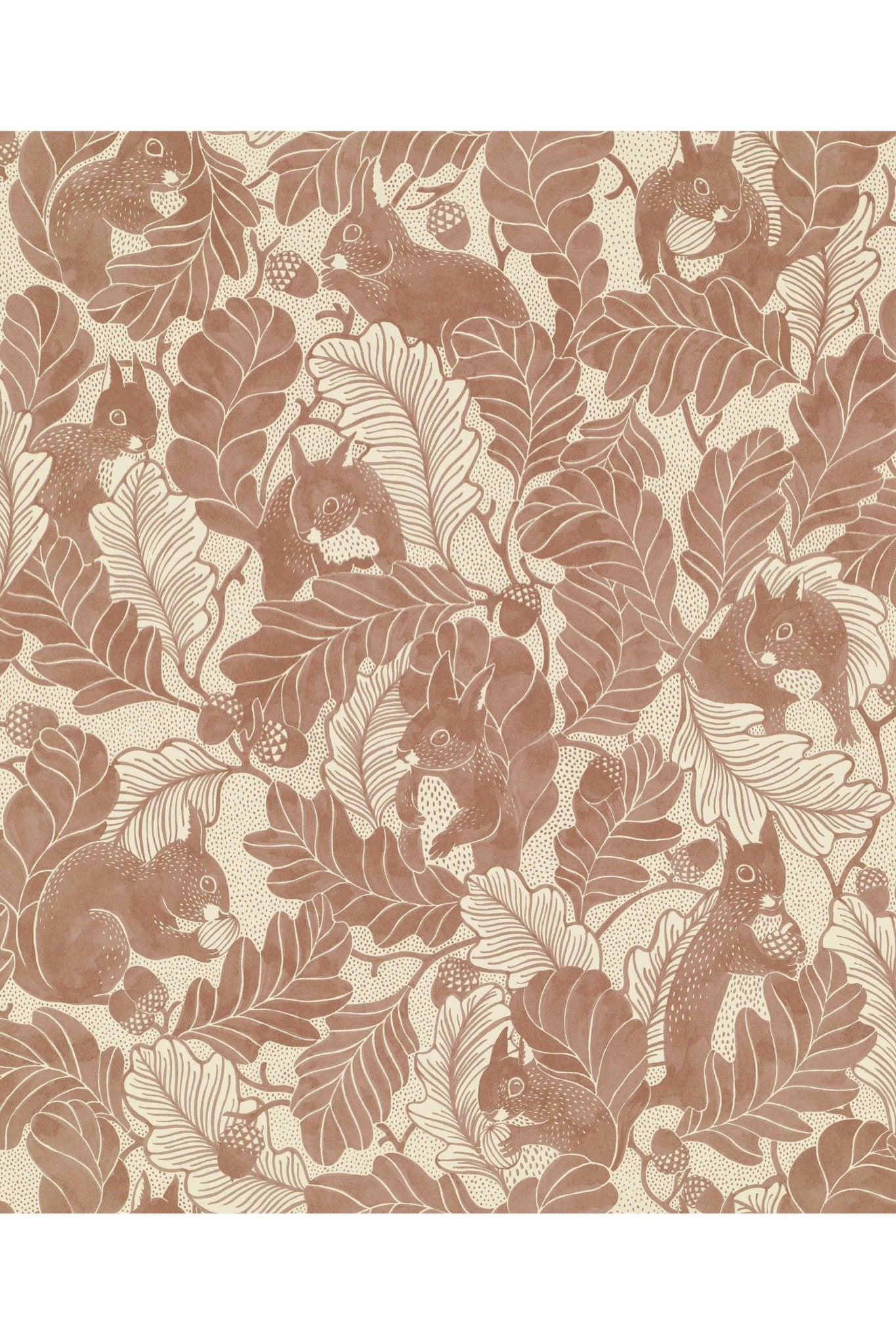Wallpaper Oak Tree Tails - Powder Tan van Långelid / von Brömssen | Kids Conceptstore Le Fanfare