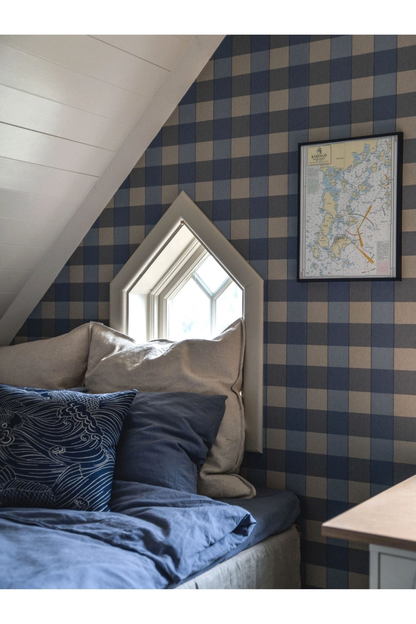 Wallpaper Picknick - Denim van Långelid / von Brömssen | Kids Conceptstore Le Fanfare