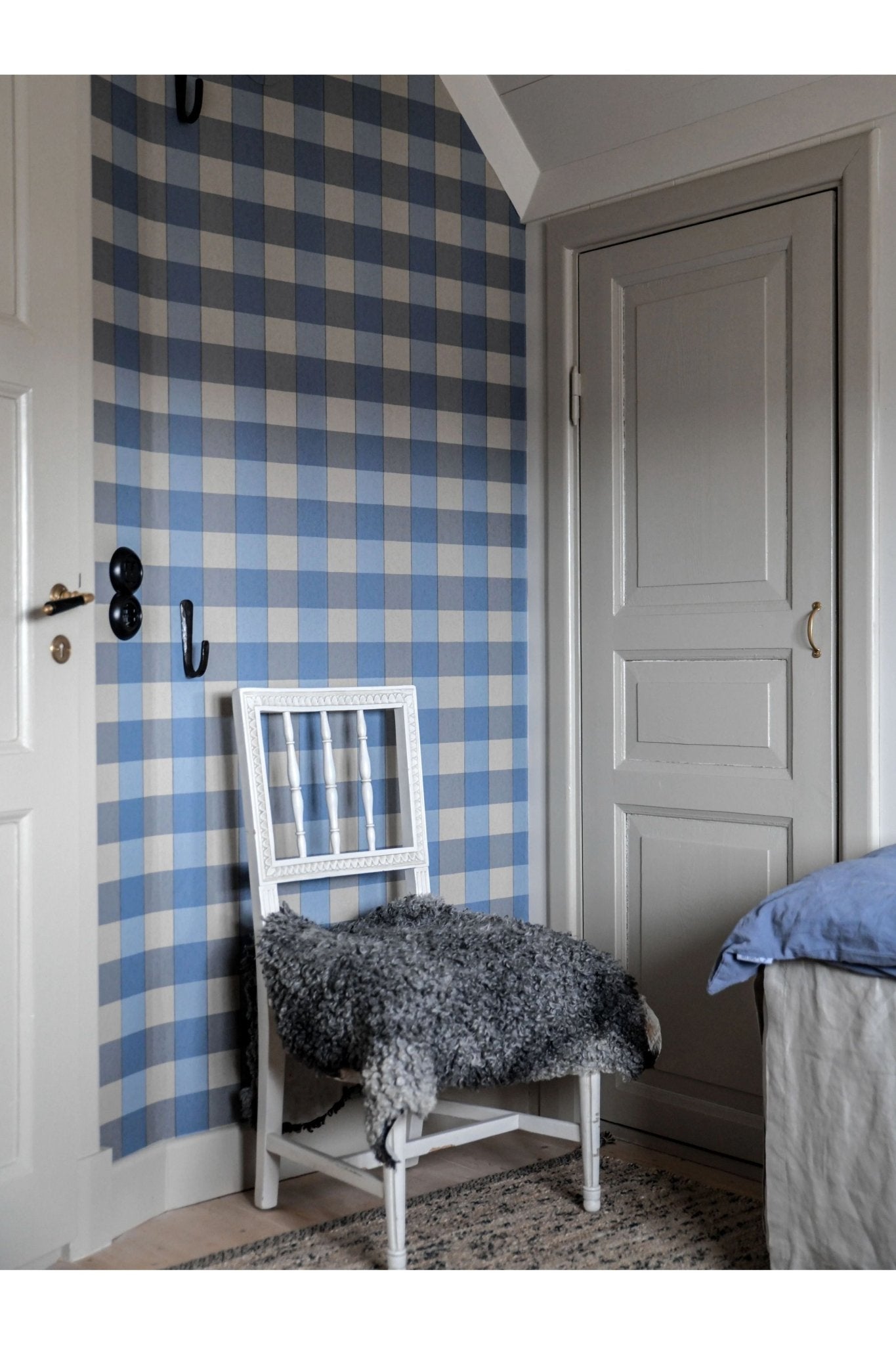 Wallpaper Picknick - Denim van Långelid / von Brömssen | Kids Conceptstore Le Fanfare