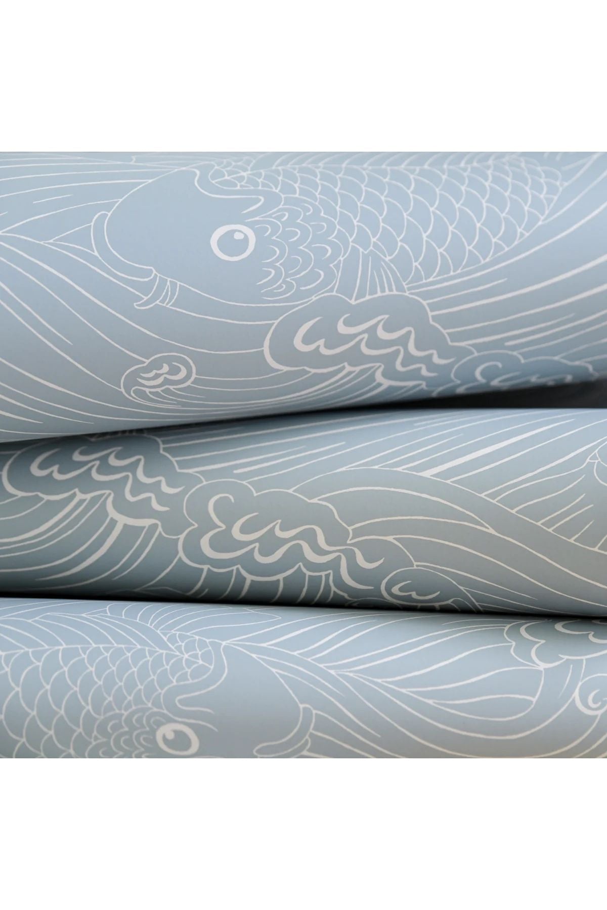 Wallpaper Plenty More Fish - Ocean Blue van Långelid / von Brömssen | Kids Conceptstore Le Fanfare