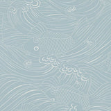 Wallpaper Plenty More Fish - Ocean Blue van Långelid / von Brömssen | Kids Conceptstore Le Fanfare