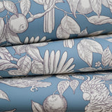 Wallpaper Talk About Cockatoos - Faded Denim van Långelid / von Brömssen | Kids Conceptstore Le Fanfare