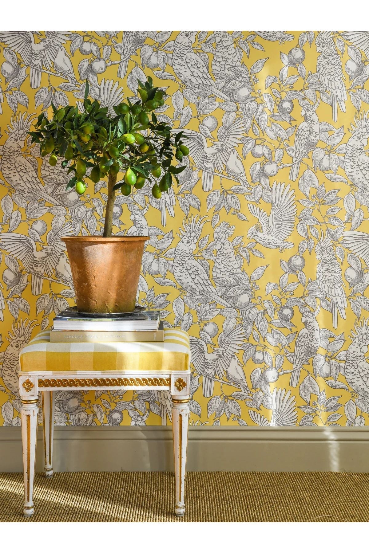 Wallpaper Talk About Cockatoos - Lemon van Långelid / von Brömssen | Kids Conceptstore Le Fanfare