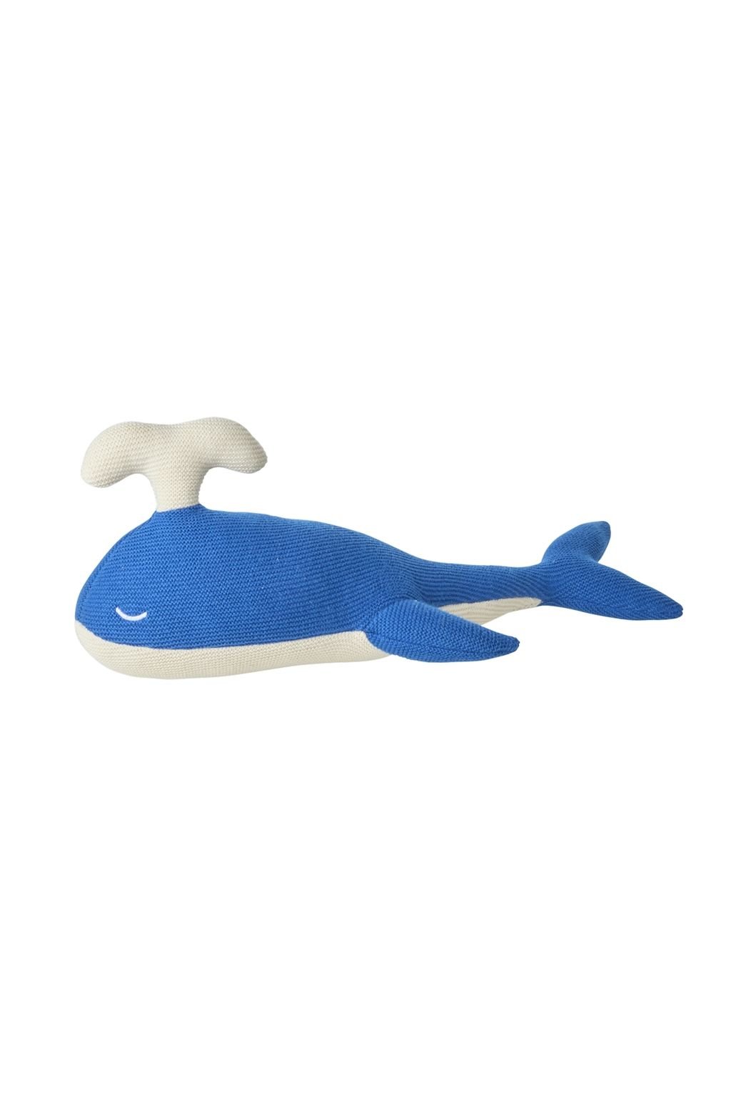 Whale Cotton Plush Toy - Blue van Rice | Kids Conceptstore Le Fanfare