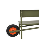 Wheelbench - Aluminium - Olive Green van Weltevree | Kids Conceptstore Le Fanfare