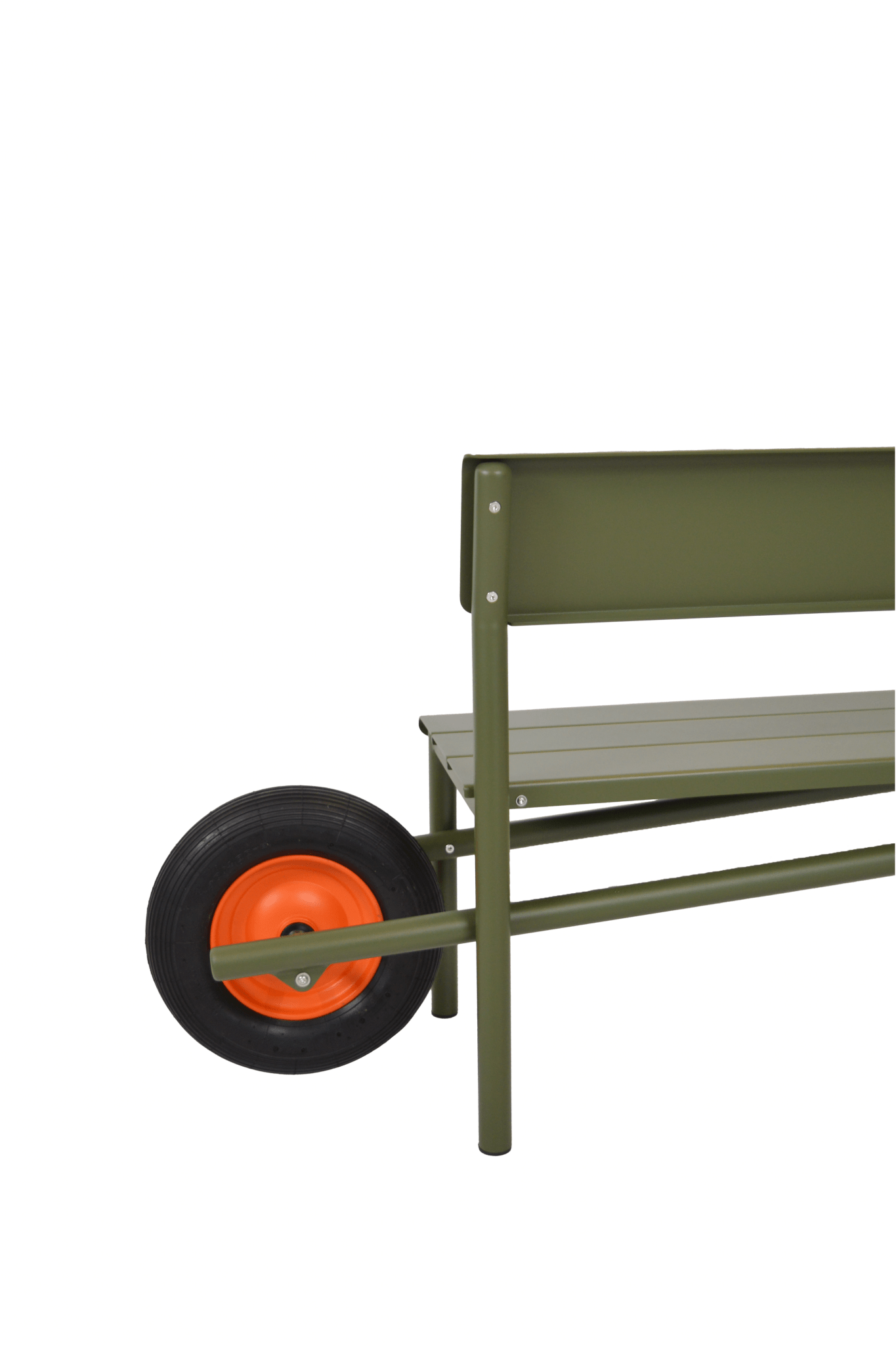 Wheelbench - Aluminium - Olive Green van Weltevree | Kids Conceptstore Le Fanfare