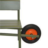 Wheelbench - Aluminium - Olive Green van Weltevree | Kids Conceptstore Le Fanfare