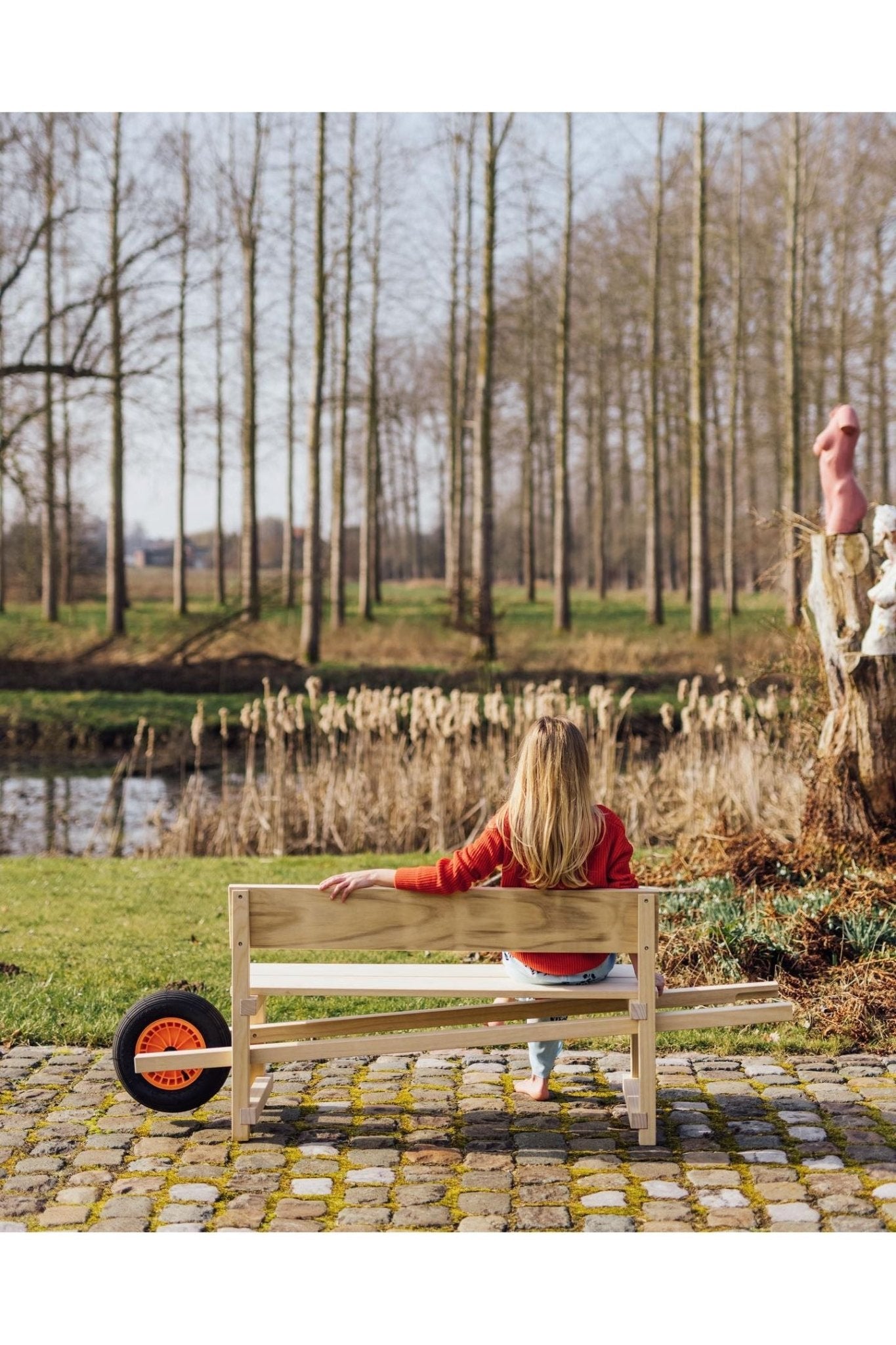 Wheelbench - Oak wood van Weltevree | Kids Conceptstore Le Fanfare