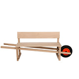 Wheelbench - Oak wood