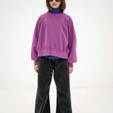 Wide leg denim pants - Slate grey van Repose AMS | Kids Conceptstore Le Fanfare