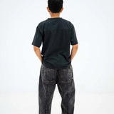 Wide pant - Slate grey van Repose AMS | Kids Conceptstore Le Fanfare