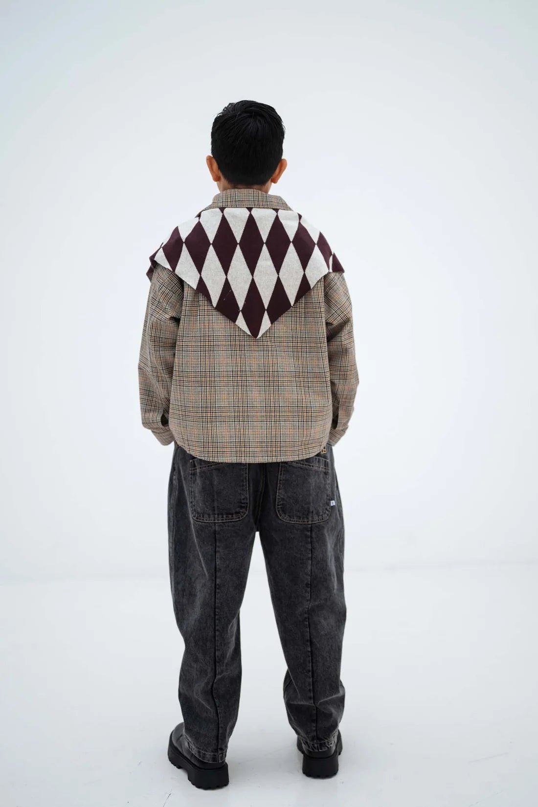 Wide pant - Slate grey van Repose AMS | Kids Conceptstore Le Fanfare