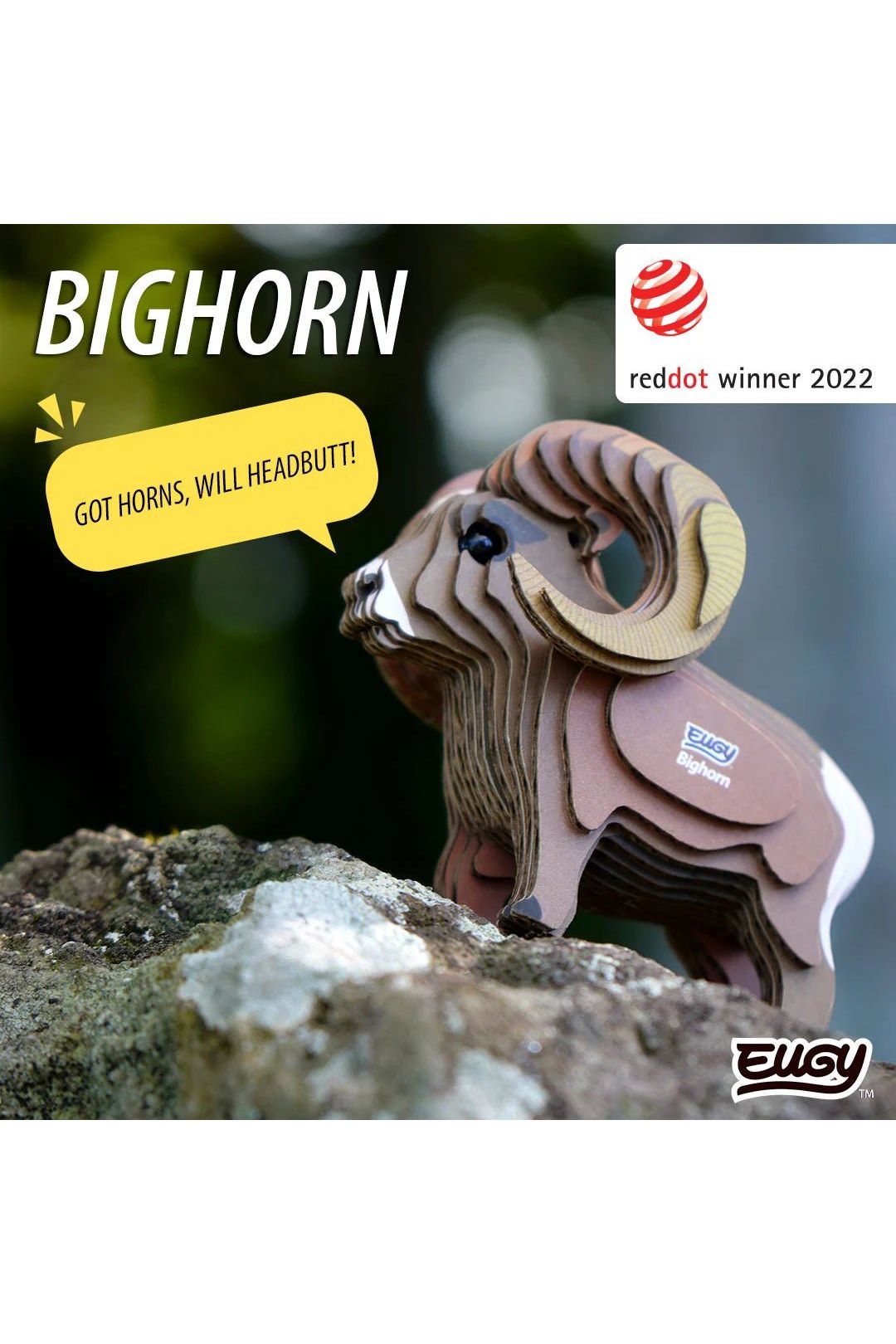 Wild dier - Dikhoornschaap van Eugy | Kids Conceptstore Le Fanfare