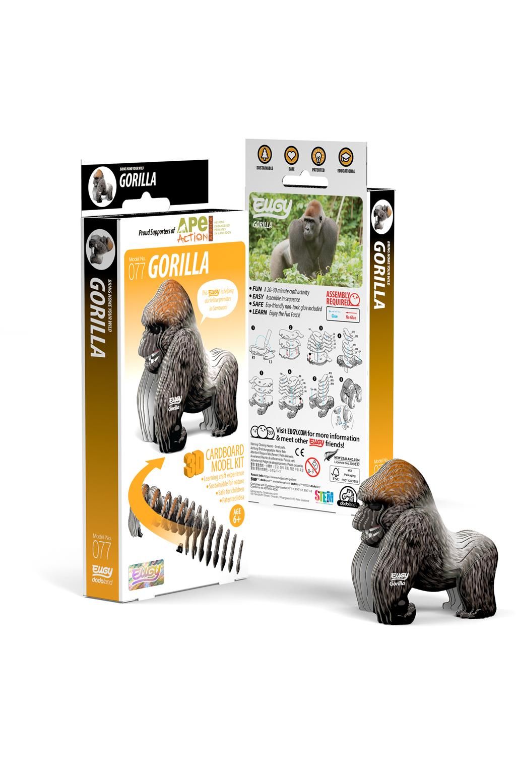 Wild Dier - Gorilla van Eugy | Kids Conceptstore Le Fanfare