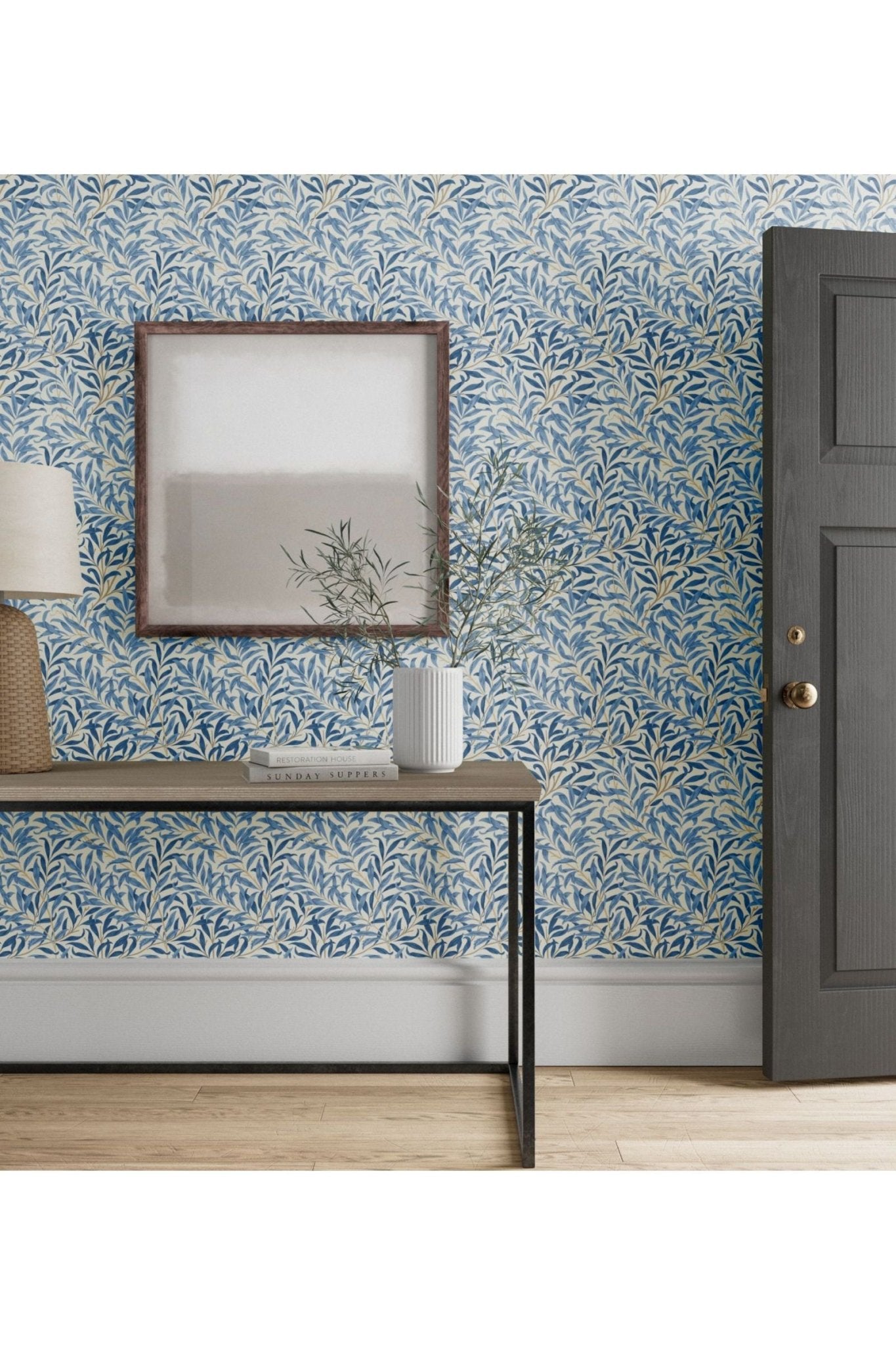 Willow Boughs Wallpaper - Blue van Morris & Co | Kids Conceptstore Le Fanfare