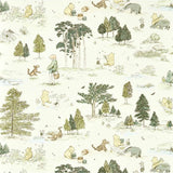 Winnie The Pooh - Macaron Green van Disney Home x Sanderson | Kids Conceptstore Le Fanfare