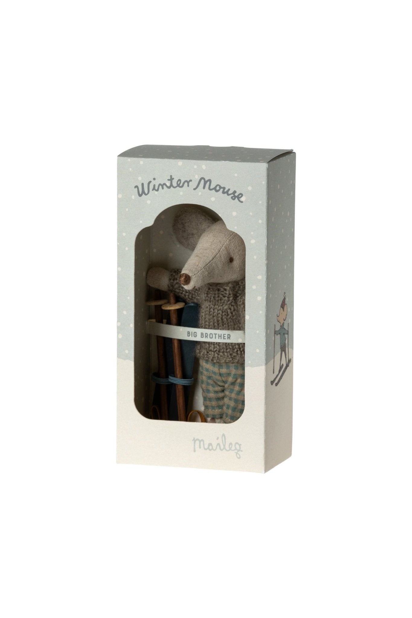 Winter Mouse With Ski Set, Big Brother van Maileg | Kids Conceptstore Le Fanfare