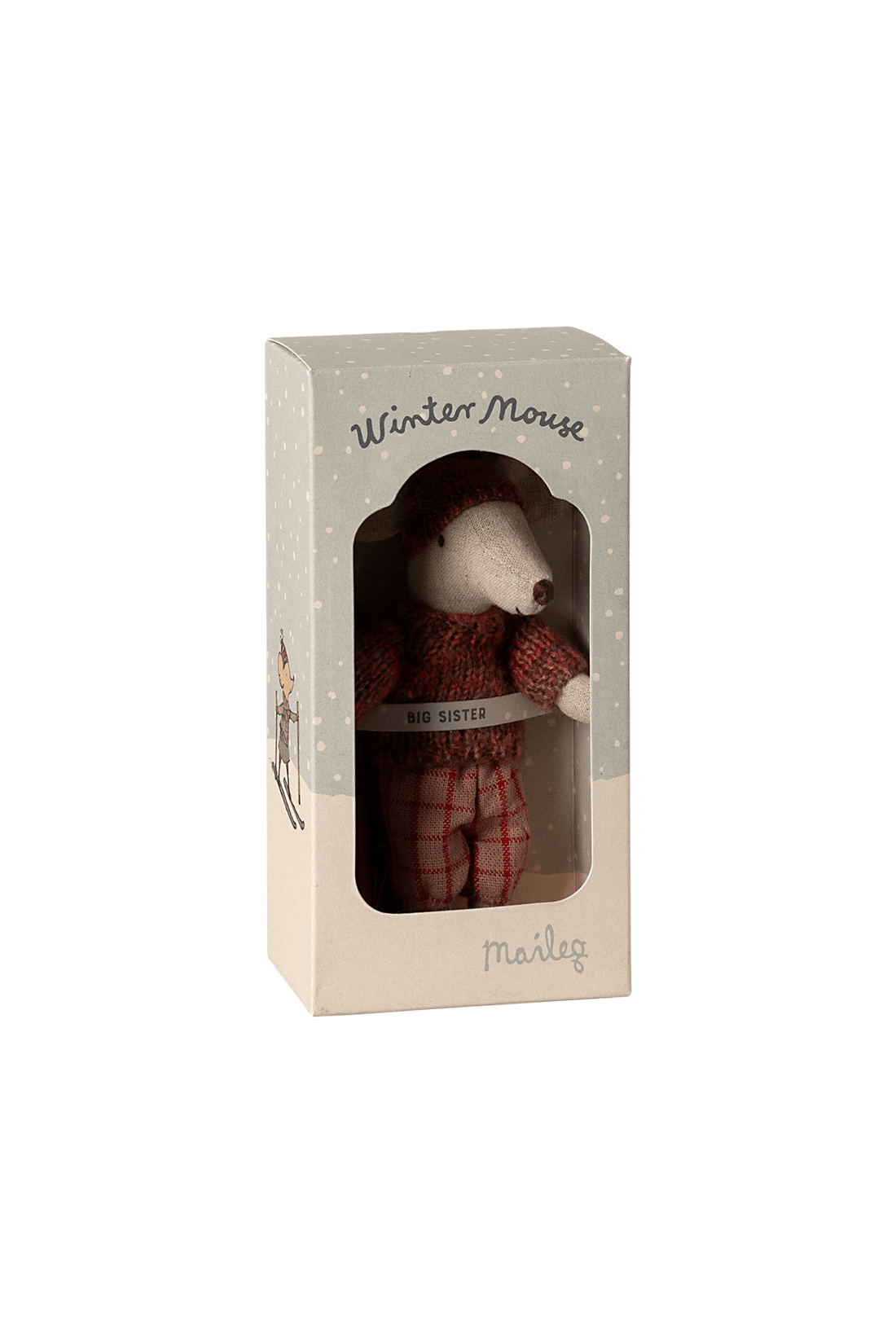 Winter Mouse With Ski Set, Big Sister - Rose van Maileg | Kids Conceptstore Le Fanfare