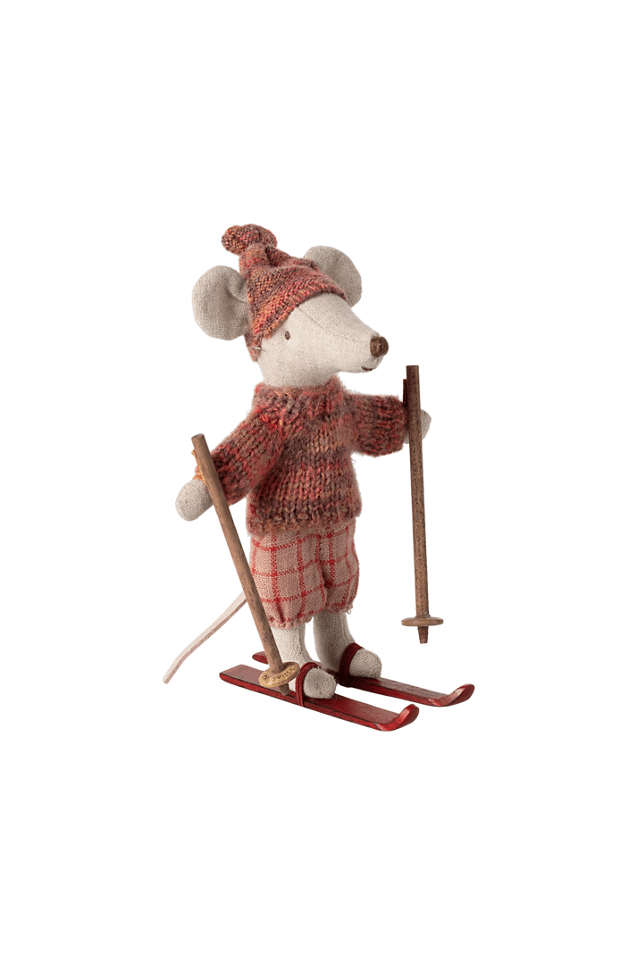 Winter Mouse With Ski Set, Big Sister - Rose van Maileg | Kids Conceptstore Le Fanfare