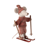 Winter Mouse With Ski Set, Big Sister - Rose van Maileg | Kids Conceptstore Le Fanfare