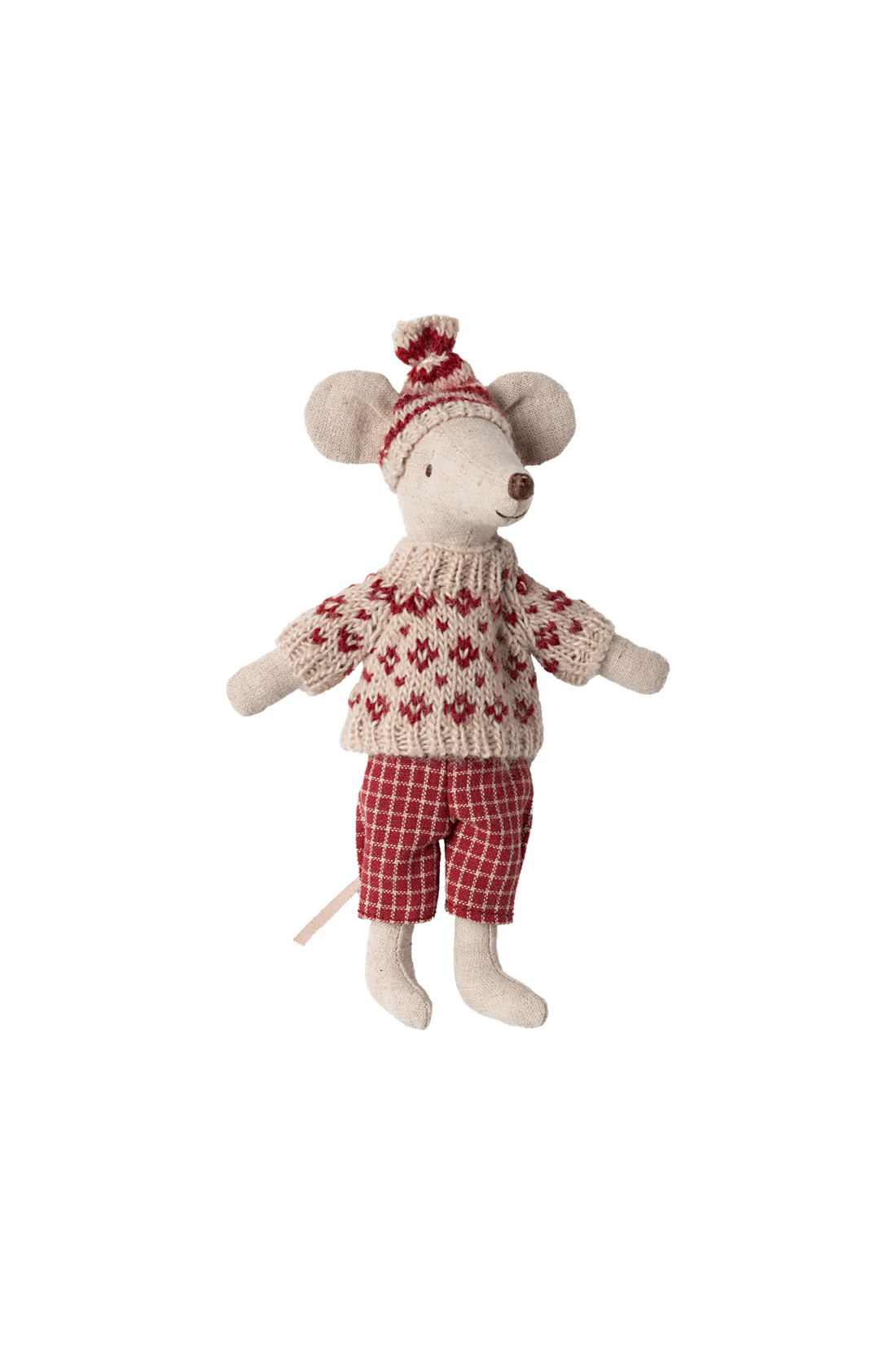 Winter Mouse With Ski Set, Mum - Red van Maileg | Kids Conceptstore Le Fanfare