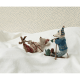 Winter Mouse With Ski Set, Mum - Red van Maileg | Kids Conceptstore Le Fanfare