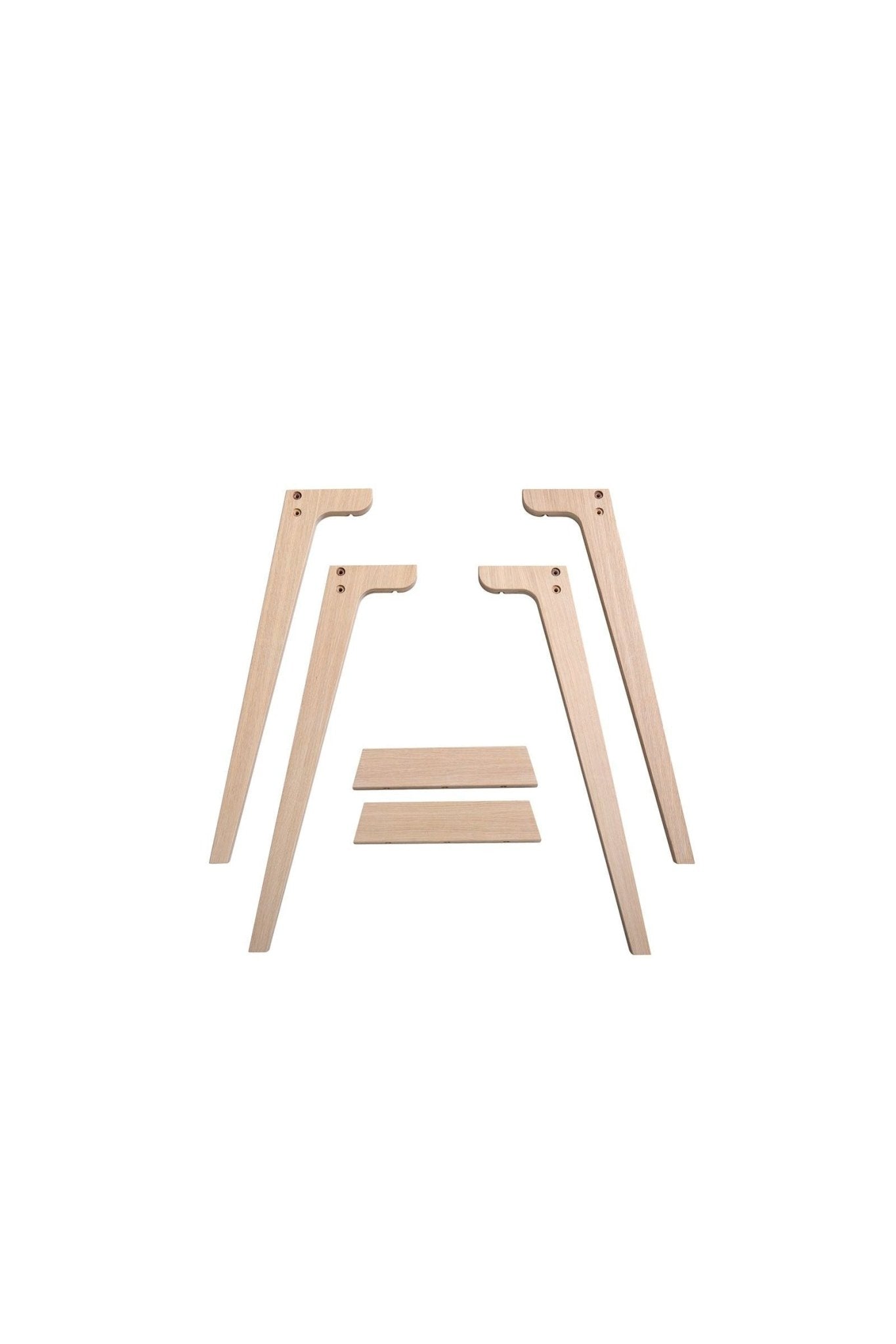 Wood Additional legs for desk 041010, oak van Oliver Furniture | Kids Conceptstore Le Fanfare