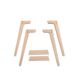 Wood Additional legs for desk 041011, oak van Oliver Furniture | Kids Conceptstore Le Fanfare