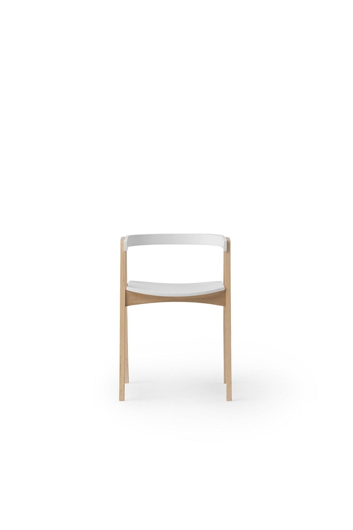 Wood Armchair, adjustable, white/oak van Oliver Furniture | Kids Conceptstore Le Fanfare